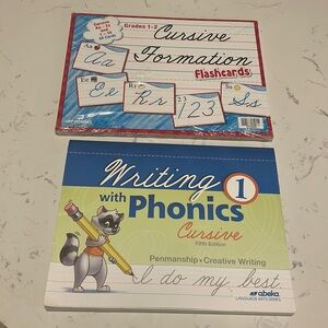 Abeka Writing With Phonics and Cursive Formation Flashcards